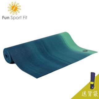 【Fun Sport】雲之境-深呼吸專業瑜珈墊-漸層綠-6mm(限量送→吉尼亞瑜珈背袋)