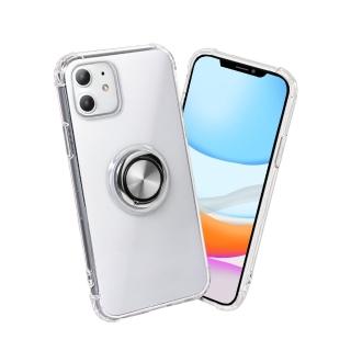iPhone 11 / i11 磁吸式指環支架空壓手機保護殼套(透明)