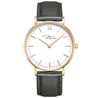 【J&V】韓風正君綠腕錶40mm(Y01647-Q3.GGWLN)