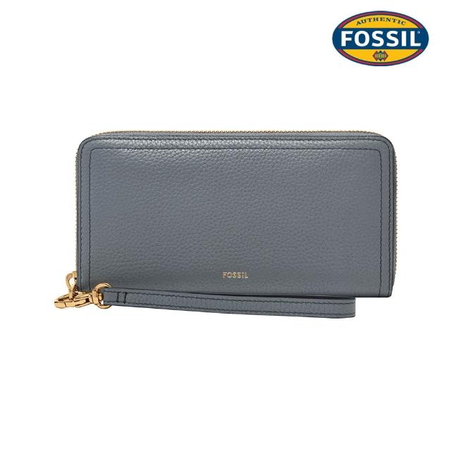 【FOSSIL】Logan 多層真皮拉鍊RFID防盜長夾 出國必備  送禮推薦 (多色任選)