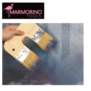 【Marmorino Tools 義大利原裝進口】MO35214 專業牆面塗料 雙頭毛刷(180X160mm DIY 工具)