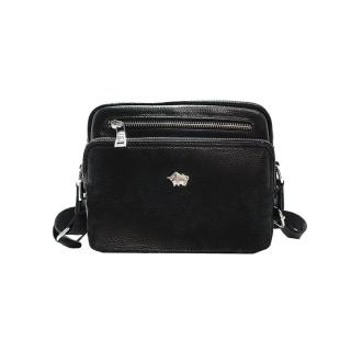 【DRAKA 達卡】極致純粹系列 - 真皮斜背側背包-橫式(44DK9367-32147)