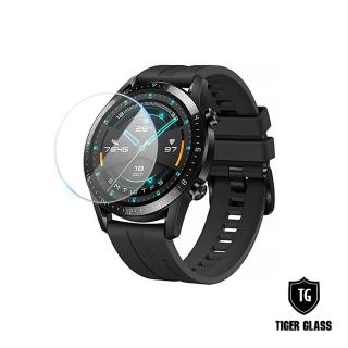 【T.G】HUAWEI WATCH GT2/2e 46mm 鋼化玻璃保護貼-滿版(華為專用 手錶保護貼 手錶鋼化膜)