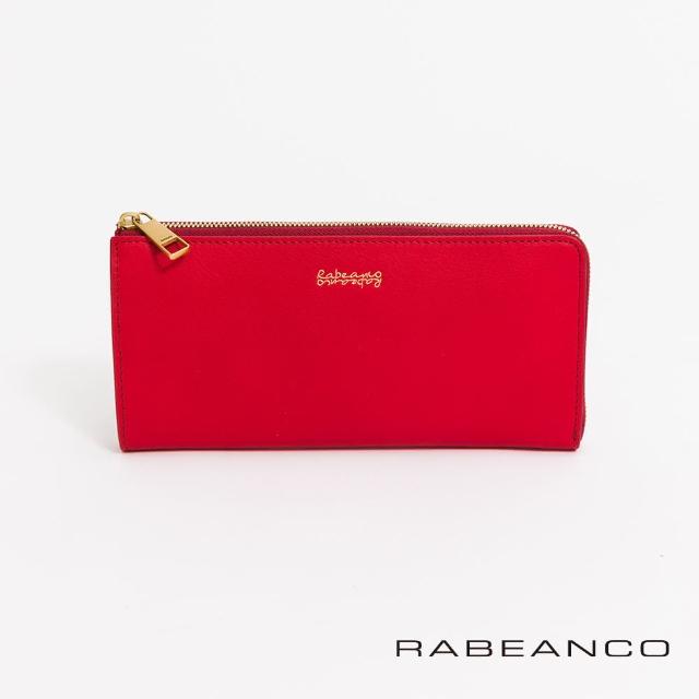 RABEANCO【RABEANCO】迷時尚系列L型拉鍊長夾(紅)