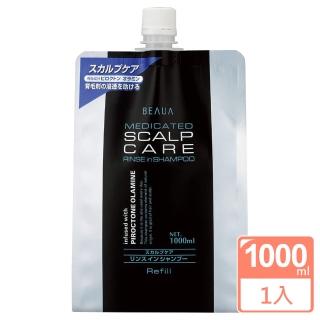 【日本 熊野】二合一男性頭皮護理洗髮精補充包 1000ml