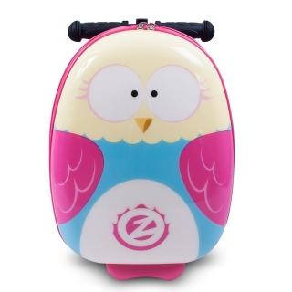 【Zinc Flyte】多功能行李箱滑板車-奧莉維亞貓頭鷹(有贈品)