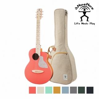 【aNueNue】MC10 LC 36吋旅行木吉他 活珊瑚橘色款(原廠公司貨 商品保固有保障)