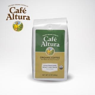 【CAFE ALTURA】有機公平交易曼特寧深度烘焙咖啡豆(283g/包)
