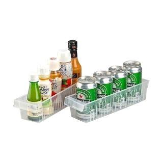 【INOMATA】日本製造 冰箱冷藏-拉取式深型收納籃(中型3入裝)