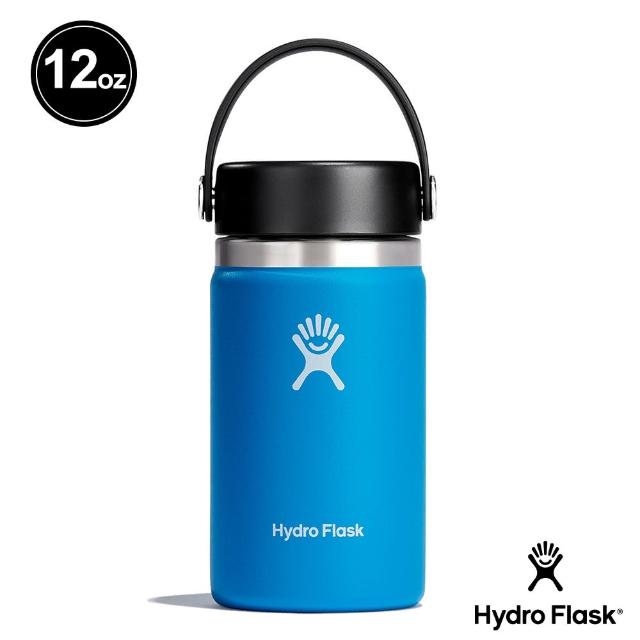 【Hydro Flask】寬口霧面 12oz/355ml 不鏽鋼保冷 保溫瓶(海洋藍)