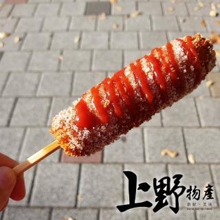 【上野物產】裹粉炸熱狗x3包(700g土10%/包 火腿 香腸  烤肉 烤肉組)