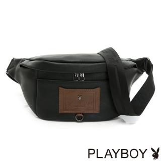 【PLAYBOY】單肩背包/腰包 Mixing系列(黑色)