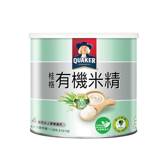 【QUAKER 桂格】有機米麥精系列-300g/罐(有機米精/有機麥精)
