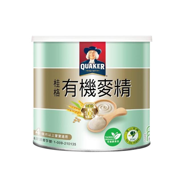 【QUAKER 桂格】有機米麥精系列-300g/罐(有機米精/有機麥精)