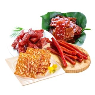 7866629 OL 【快車肉乾】四大天王-精選4入(原味杏仁香脆肉紙+招牌特厚蜜汁肉乾+元氣條+泰式檸檬辣味 口味任選4小包)