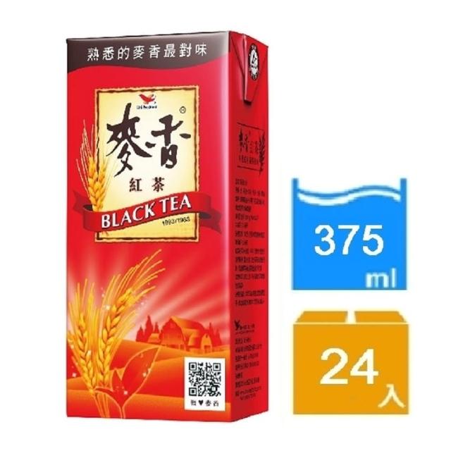 【統一】麥香紅茶375mlx24入/箱(熟悉的麥香最對味)