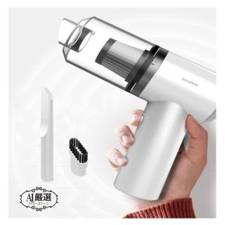 【Obeauty 奧緹】時尚無線手持吸塵器-車用家用/清鍵盤/毛髮-KDE-510(天使白-KawaDenki)