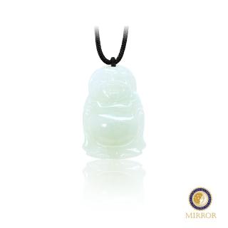 【MIRROR 皇宣緣】微綠淡紫彌勒佛翡翠項鍊