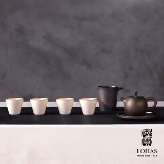 【LohasPottery 陸寶】原礦岩藏灼金- 意趣(一壺四杯一茶海 壺承 精緻臻品)