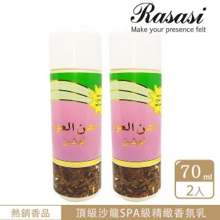 【Rasasi 拉莎斯】Dhan Al Oud 烏木焚香精油乳70ml_2入組(精油 保濕乳-官方直營)