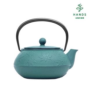 【TOKYU HANDS 台隆手創館】岩鑄茶壺0.65L楓葉(綠青12649)