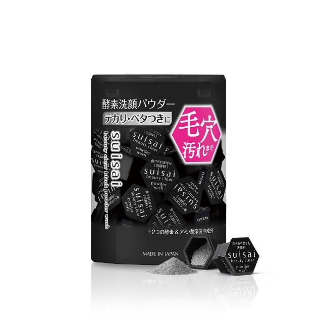 【Kanebo 佳麗寶】suisai 黑炭泥/淨透酵素粉N 0.4g 32顆(2款任選_洗面乳)
