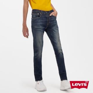 【LEVIS】男款 上寬下窄 512 低腰修身窄管牛仔褲 / 復古立體刷白 / 彈性布料-人氣新品
