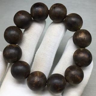 【桃花源創意工坊】印尼加裏曼丹老料沉香手鍊(沉香手鍊)