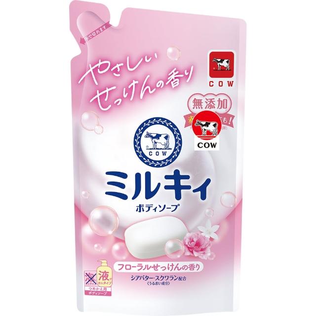 【日本牛乳石鹼】囤貨組★牛乳精華沐浴超值組(瓶500ml*1+補充包360ml*2)(沐浴乳)
