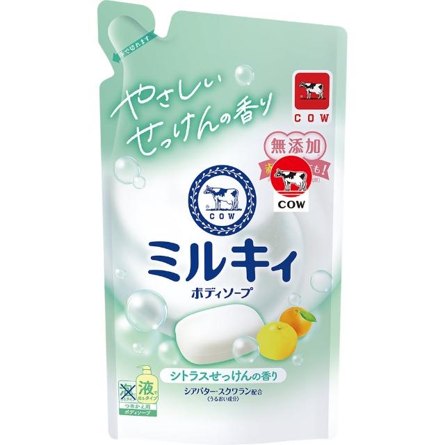 【日本牛乳石鹼】囤貨組★牛乳精華沐浴超值組(瓶500ml*1+補充包360ml*2)(沐浴乳)