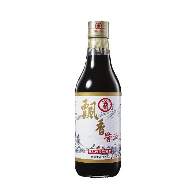 【金蘭食品】飄香醬油590ml(香醇/濃厚/醬香)