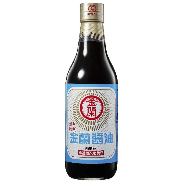 【金蘭食品】淡色醬油590ml(純釀造/色澤溫和)