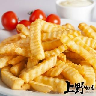 【上野物產】比利時產地直送 酥炸波浪薯條 x3包(250g±10%/包)