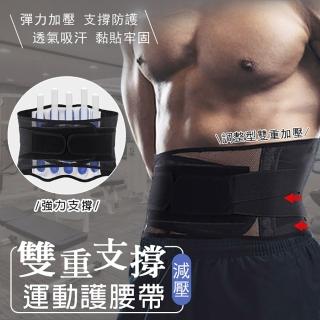 雙重支撐減壓運動護腰帶