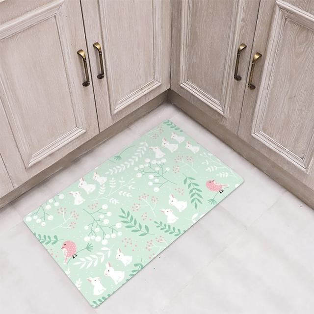【半島良品】頂級防油防滑皮革地墊_45x75cm(廚房 門口 止滑 防水 免打理 回彈 地墊 地毯 防摔)