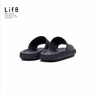 【Life8】Casual 黑潮 厚底拖鞋 可水洗-曜石黑(09975)