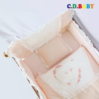 【C.D.BABY】嬰兒寢具四季被組玫瑰童話(嬰兒寢具 嬰兒棉被 嬰兒床護圍 嬰兒床床罩 嬰兒枕)