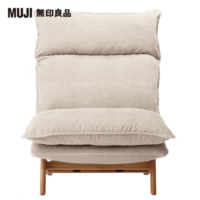 Muji 無印良品 高椅背和室沙發 1人座 棉麻網織 原色 大型家具配送 好評推薦 Coach包 品牌電腦 痞客邦