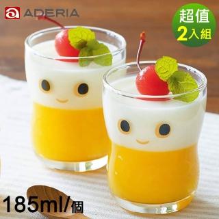 【ADERIA】日本進口NICO系列大眼娃娃造型杯185ml(2入組)