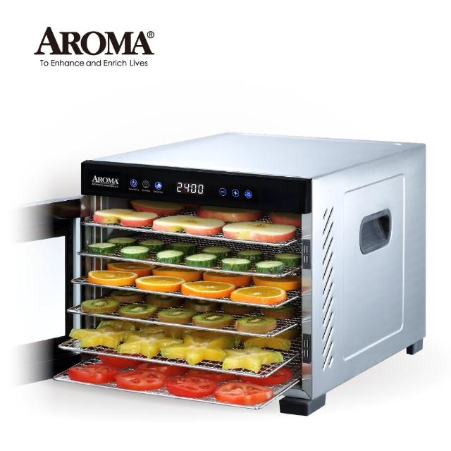 【強勢升級款】美國 AROMA 紫外線全金屬六層溫控乾果機AFD-965SDU