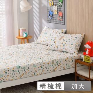 【HongYew 鴻宇】100%美國棉 床包枕套組-森林裡散步(雙人加大)