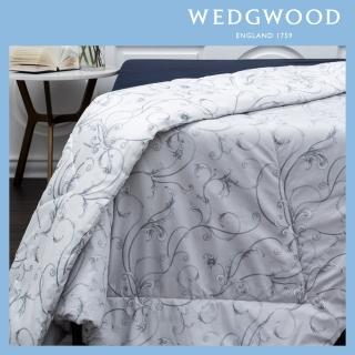 【WEDGWOOD】100%長纖棉磨毛印花舒眠水洗被-豐饒之角兩色任選(雙人180x210)