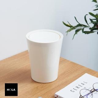 【HOLA】諾拉搖蓋垃圾桶2.5L 白