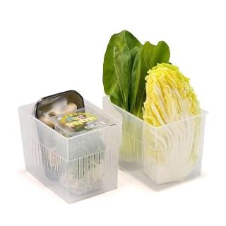 【INOMATA】日本製造 冰箱冷藏-大方型收納籃(3入裝)