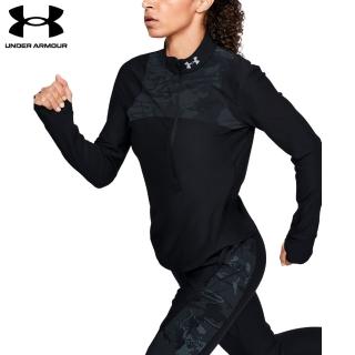 【UNDER ARMOUR】UA 女 Qualifier半開襟套頭衫_1347264-998(黑)