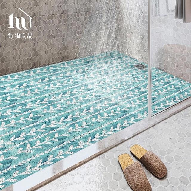 【好物良品】60x120cm_大尺寸獨家設計可剪裁浴室防滑絲圈瀝水墊(陽台止滑腳踏墊 瀝水地墊)