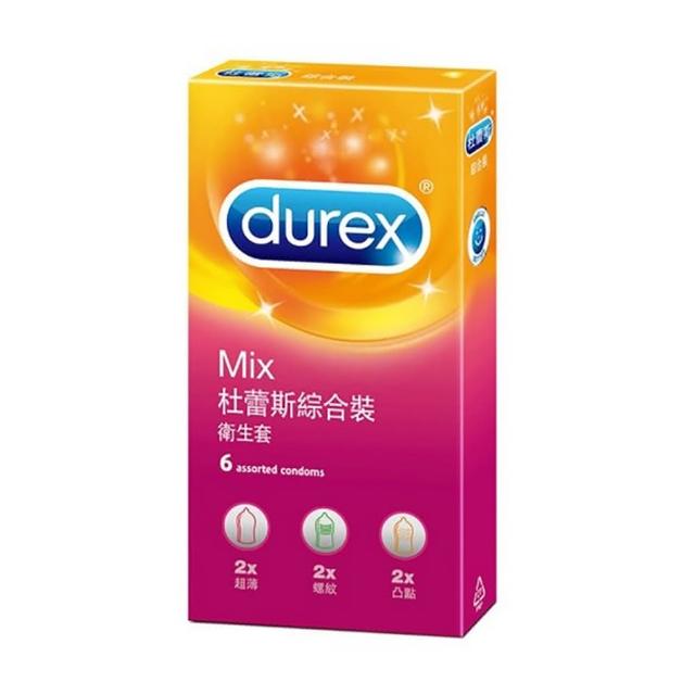 【Durex 杜蕾斯】杜蕾斯Durex-Mix綜合裝保險套6入(情趣用品.保險套)