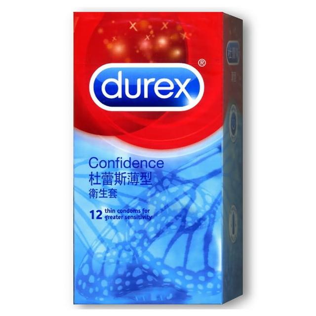 【Durex 杜蕾斯】杜蕾斯Durex-薄型裝保險套安全套避孕套12入(情趣用品.保險套)