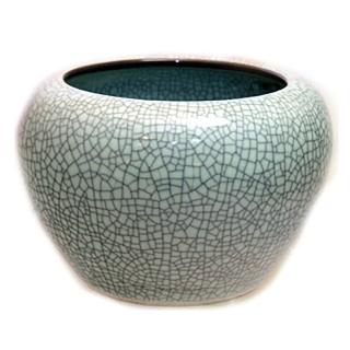 【十方佛教文物】典雅釉燒開片 超大淨盂(平安吉祥如意)