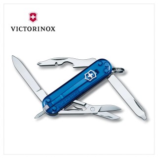 【VICTORINOX 瑞士維氏】Manager10用瑞士刀/透藍(0.6365.T2)
